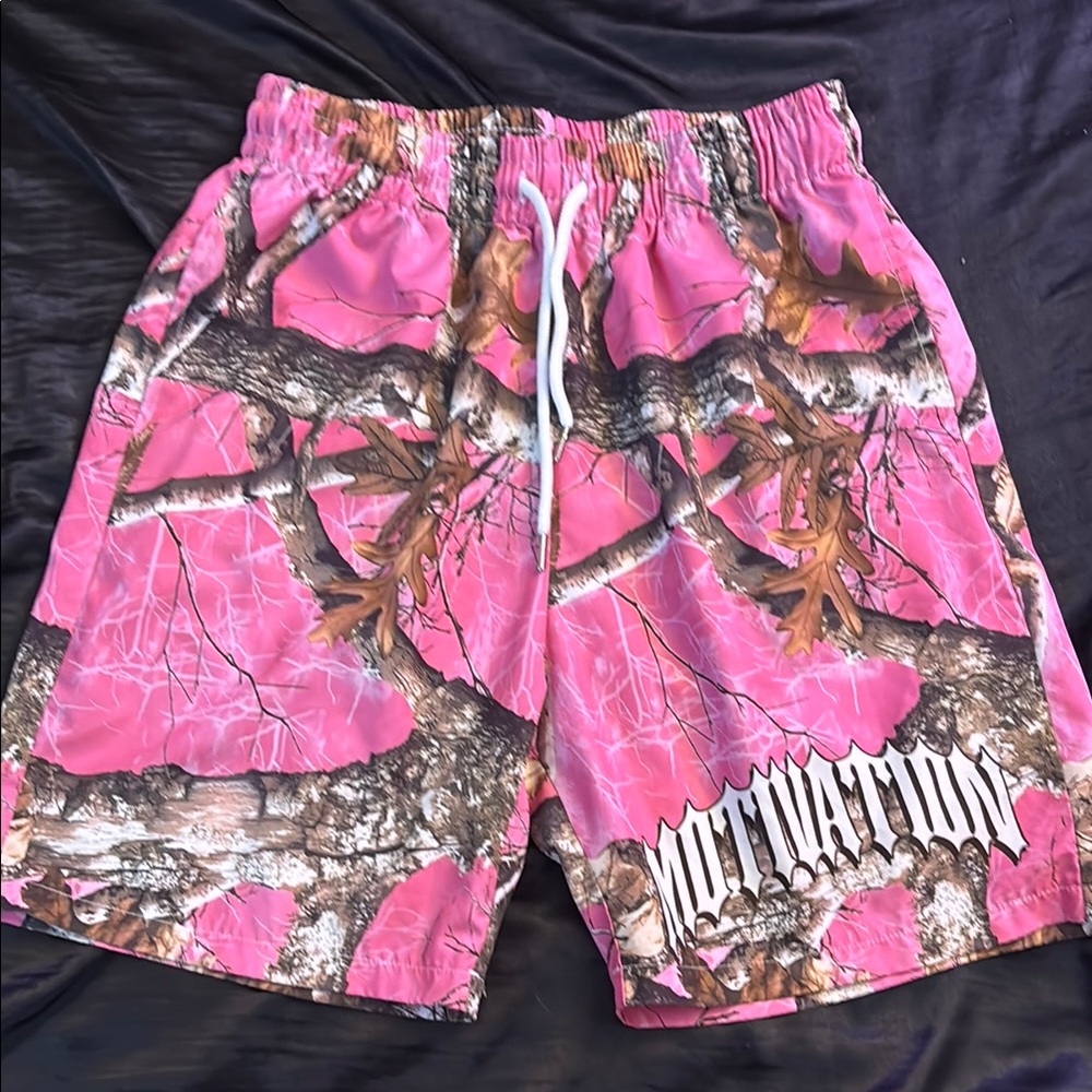 Pink Camouflage Men's Shorts